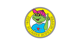 Hopsi der Frosch Logo